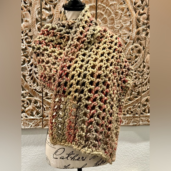 Handmade Crochet Scarf- 15”Wx56”L - Picture 1 of 12